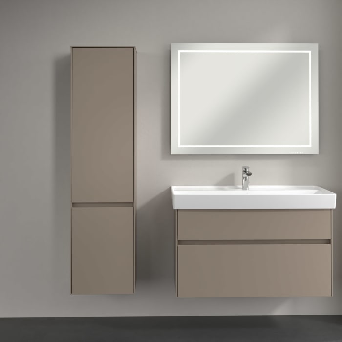 Villeroy & Boch Collaro Hochschrank 40,4 x 153,8 cm mit 2 Türen, Anschlag links