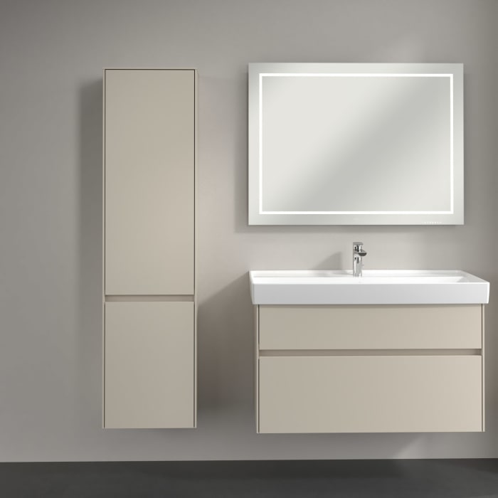 Villeroy & Boch Collaro Hochschrank 40,4 x 153,8 cm mit 2 Türen, Anschlag links