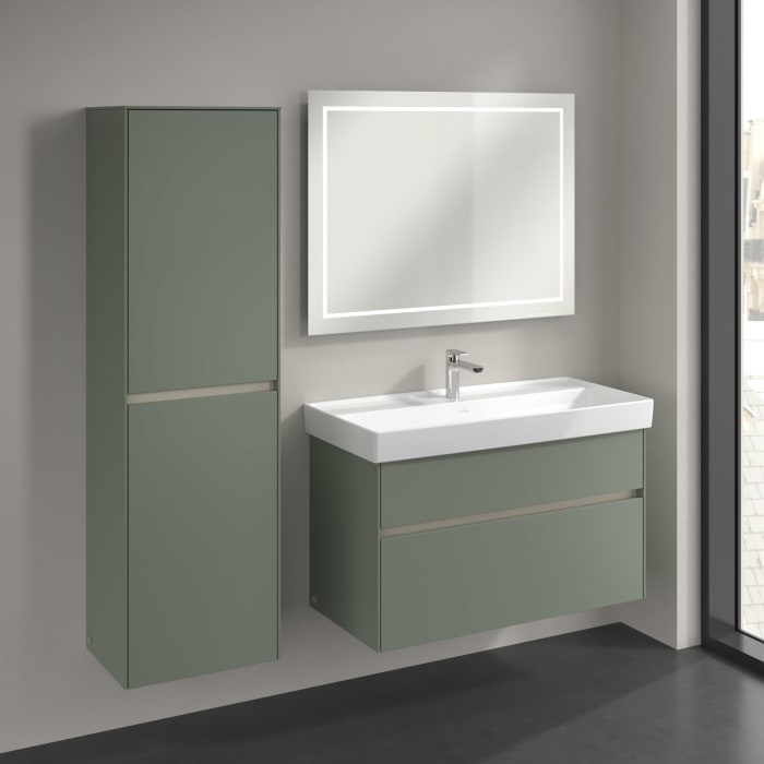 Villeroy & Boch Collaro Hochschrank 45,4 x 153,8 cm mit 2 Türen, Anschlag links