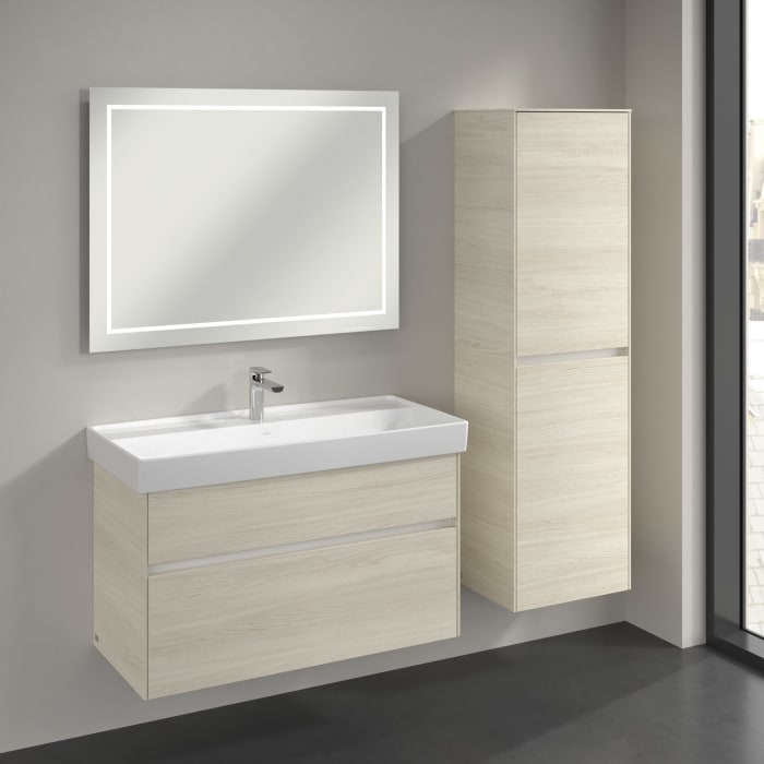 Villeroy & Boch Collaro Hochschrank 45,4 x 153,8 cm mit 2 Türen, Anschlag rechts