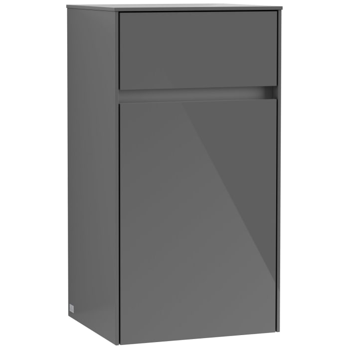 Villeroy & Boch Collaro Seitenschrank 40,4 x 74,8 cm mit 1 Auszug und 1 Tür, Anschlag rechts