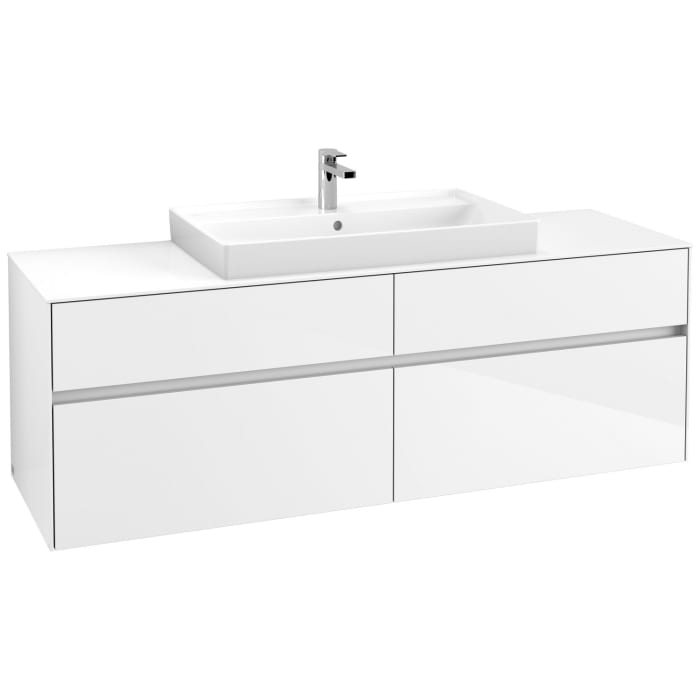 Villeroy & Boch Collaro Waschtischunterschrank 160 x 54,8 cm mit 4 Auszügen, für WT mittig