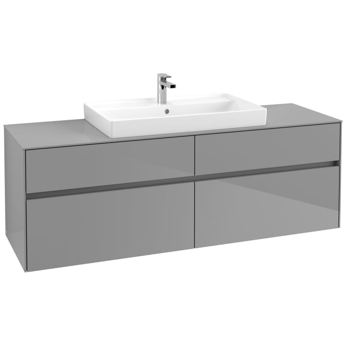 Villeroy & Boch Collaro Waschtischunterschrank 160 x 54,8 cm mit 4 Auszügen, für WT mittig