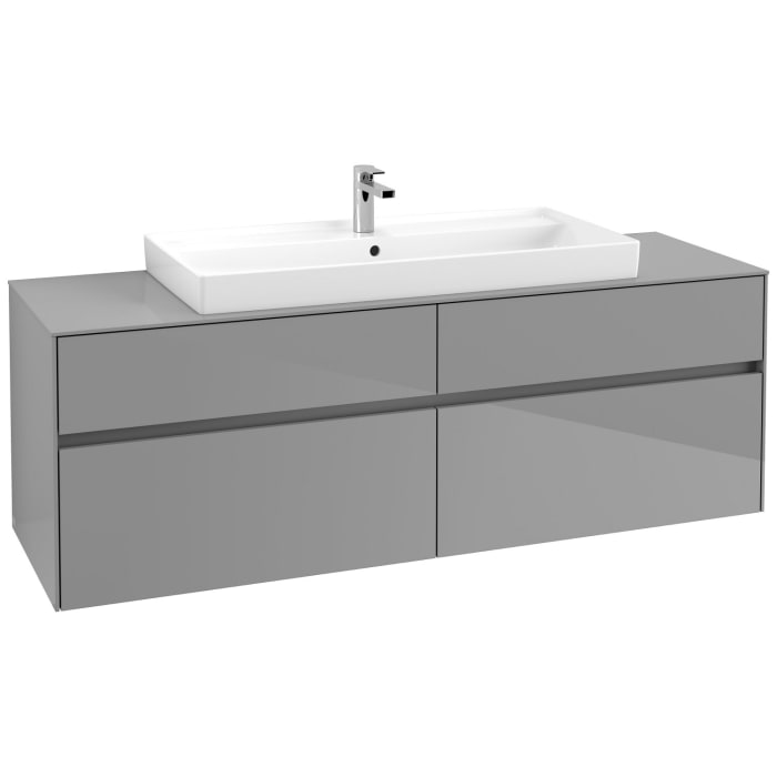 Villeroy & Boch Collaro Waschtischunterschrank 160 x 54,8 cm mit 4 Auszügen, für WT mittig