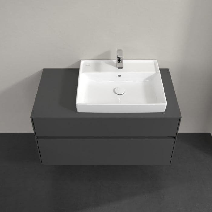 Villeroy & Boch Collaro Waschtischunterschrank 100 x 54,8 cm mit 2 Auszügen, für WT rechts