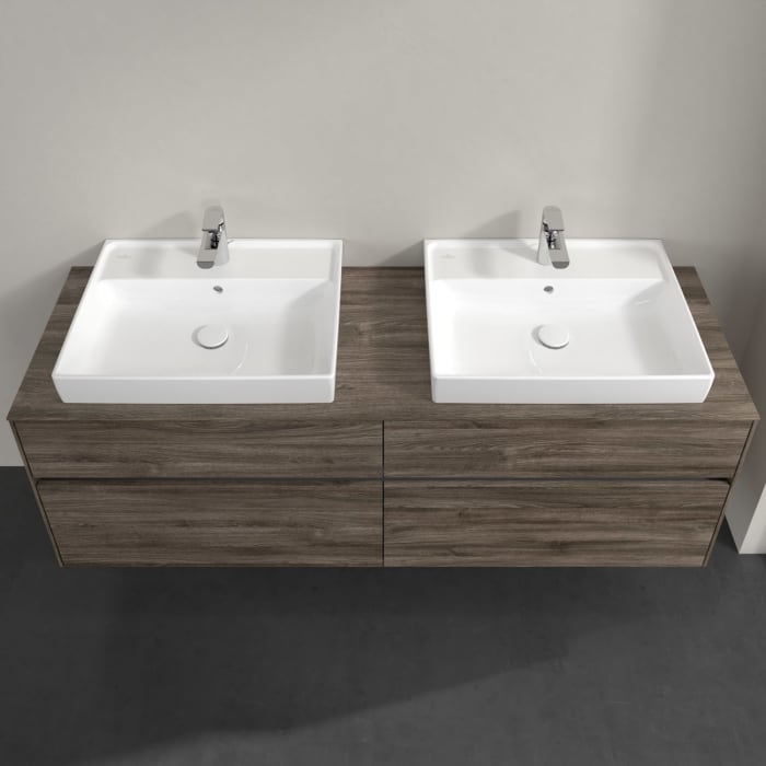 Villeroy & Boch Collaro Waschtischunterschrank 160 x 54,8 cm mit 4 Auszügen, für WT beidseitig