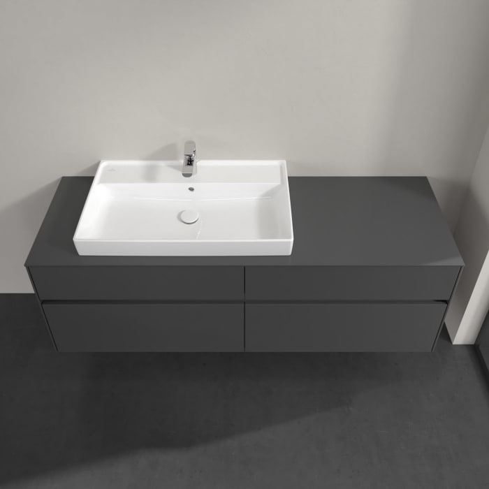 Villeroy & Boch Collaro Waschtischunterschrank 160 x 54,8 cm mit 4 Auszügen, für WT links