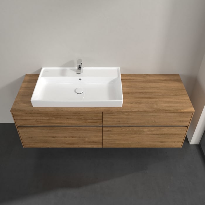 Villeroy & Boch Collaro Waschtischunterschrank 160 x 54,8 cm mit 4 Auszügen, für WT links