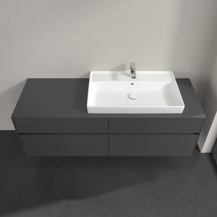 Villeroy & Boch Collaro Waschtischunterschrank 160 x 54,8 cm mit 4 Auszügen, für WT rechts