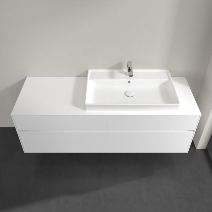 Villeroy & Boch Collaro Waschtischunterschrank 160 x 54,8 cm mit 4 Auszügen, für WT rechts