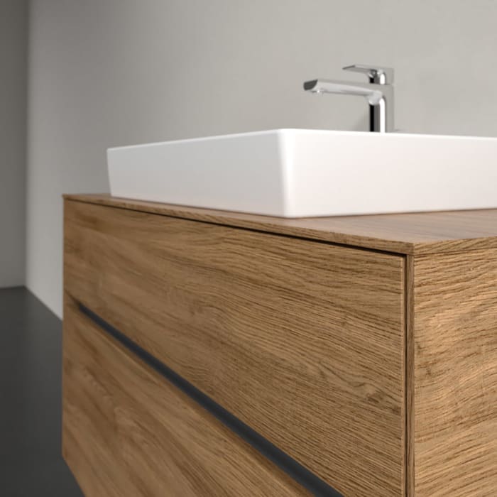 Villeroy & Boch Collaro Waschtischunterschrank 100 x 54,8 cm mit 2 Auszügen, für WT mittig