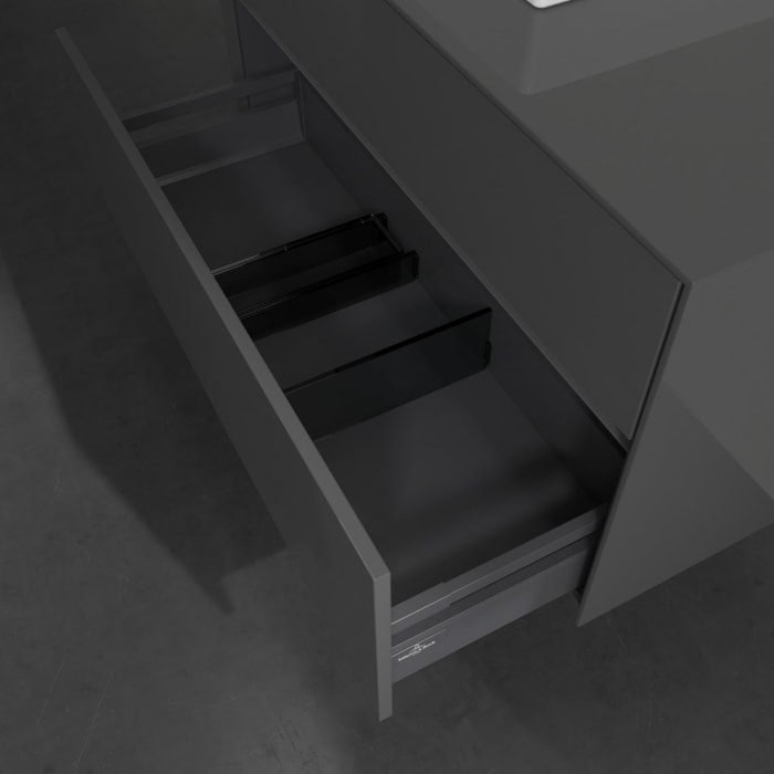 Villeroy & Boch Collaro Waschtischunterschrank 100 x 54,8 cm mit 2 Auszügen, für WT links