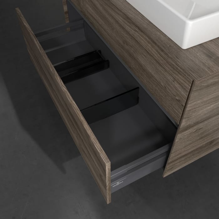 Villeroy & Boch Collaro Waschtischunterschrank 100 x 54,8 cm mit 2 Auszügen, für WT mittig