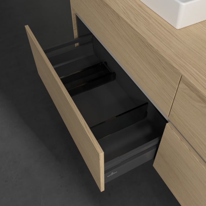 Villeroy & Boch Collaro Waschtischunterschrank 160 x 54,8 cm mit 4 Auszügen, für WT beidseitig