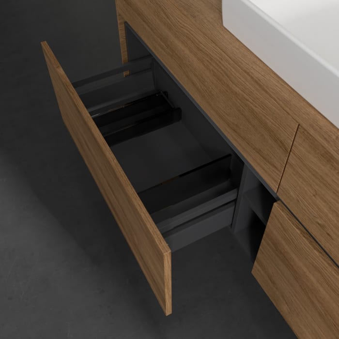 Villeroy & Boch Collaro Waschtischunterschrank 160 x 54,8 cm mit 4 Auszügen, für WT mittig