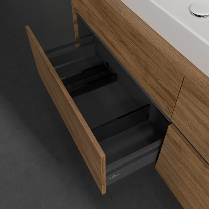 Villeroy & Boch Collaro Waschtischunterschrank 160 x 54,8 cm mit 4 Auszügen, für WT links