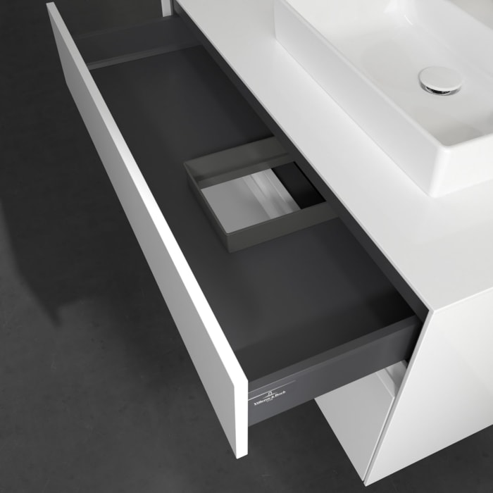 Villeroy & Boch Collaro Waschtischunterschrank 100 x 54,8 cm mit 2 Auszügen, für WT rechts