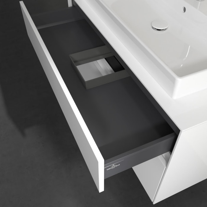 Villeroy & Boch Collaro Waschtischunterschrank 100 x 54,8 cm mit 2 Auszügen, für WT mittig