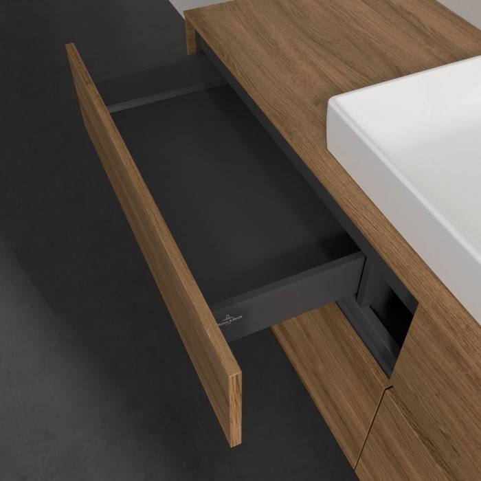 Villeroy & Boch Collaro Waschtischunterschrank 160 x 54,8 cm mit 4 Auszügen, für WT mittig