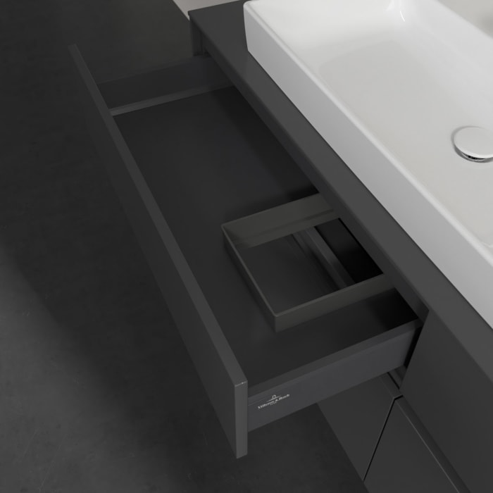 Villeroy & Boch Collaro Waschtischunterschrank 160 x 54,8 cm mit 4 Auszügen, für WT links