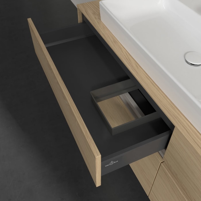 Villeroy & Boch Collaro Waschtischunterschrank 160 x 54,8 cm mit 4 Auszügen, für WT links