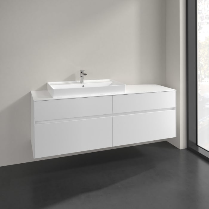 Villeroy & Boch Collaro Waschtischunterschrank 160 x 54,8 cm mit 4 Auszügen, für WT links