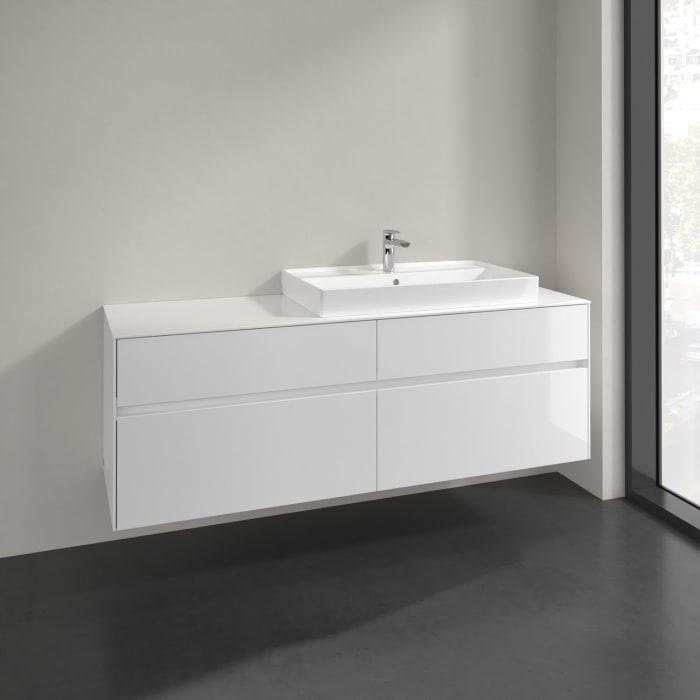 Villeroy & Boch Collaro Waschtischunterschrank 160 x 54,8 cm mit 4 Auszügen, für WT rechts