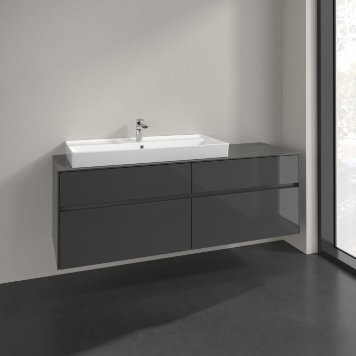 Villeroy & Boch Collaro Waschtischunterschrank 160 x 54,8 cm mit 4 Auszügen, für WT links