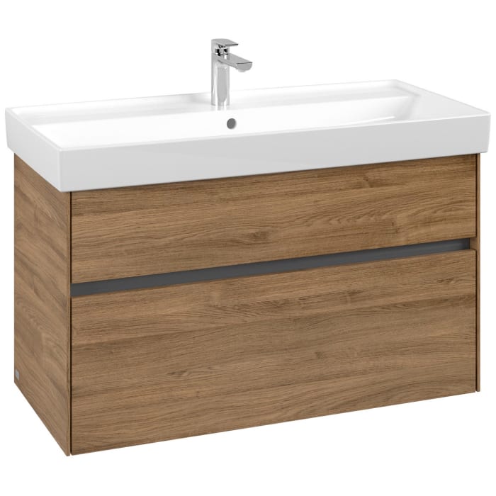 Villeroy & Boch Collaro Waschtischunterschrank 95,4 x 54,6 cm mit 2 Auszügen