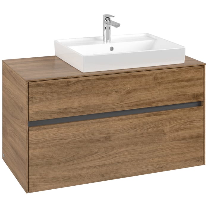 Villeroy & Boch Collaro Waschtischunterschrank 100 x 54,8 cm mit 2 Auszügen, für WT rechts