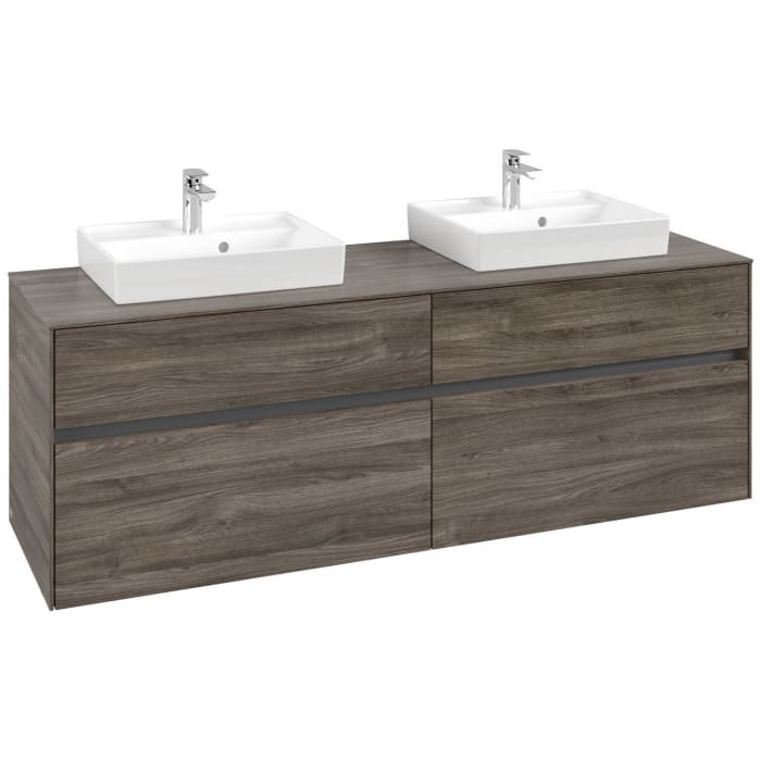 Villeroy & Boch Collaro Waschtischunterschrank 160 x 54,8 cm mit 4 Auszügen, für WT beidseitig