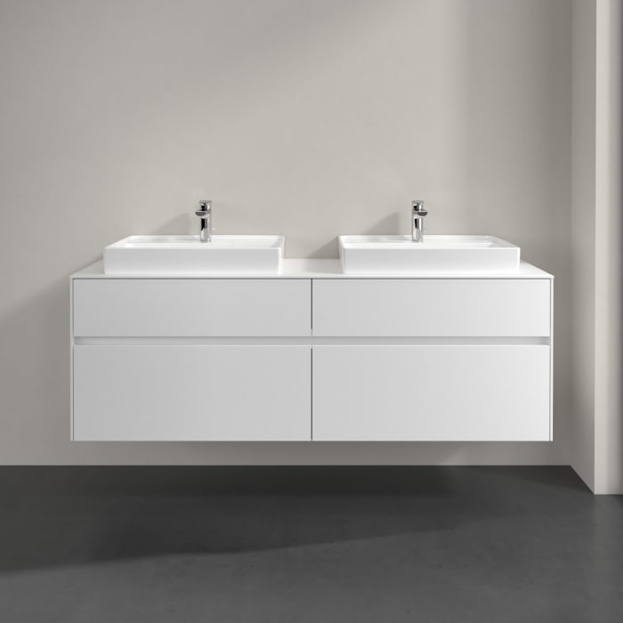 Villeroy & Boch Collaro Waschtischunterschrank 160 x 54,8 cm mit 4 Auszügen, für WT beidseitig