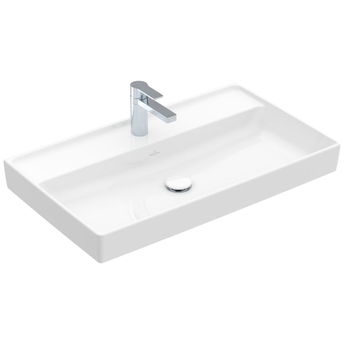 Villeroy & Boch Collaro Schrankwaschtisch 80 cm ohne Überlauf, 1 Hahnloch