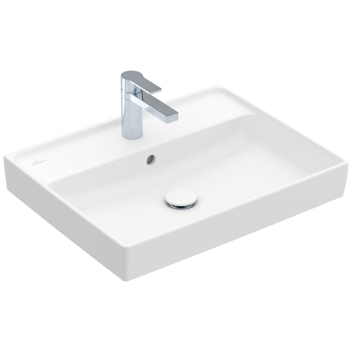 Villeroy & Boch Collaro Schrankwaschtisch 60 cm mit Überlauf, 1 Hahnloch