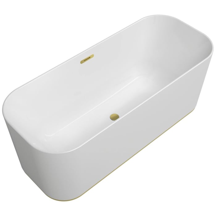 Villeroy & Boch Finion freistehende Badewanne 170 x 70 cm mit Design-Ring, Emotion-Funktion