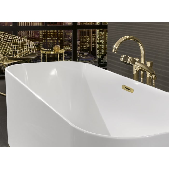 Villeroy & Boch Finion freistehende Badewanne 170 x 70 cm mit Design-Ring, Emotion-Funktion