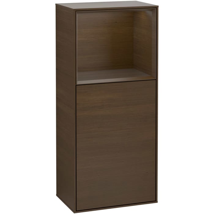Villeroy & Boch Finion Seitenschrank 93,6 cm mit Regalelement oben, Anschlag links