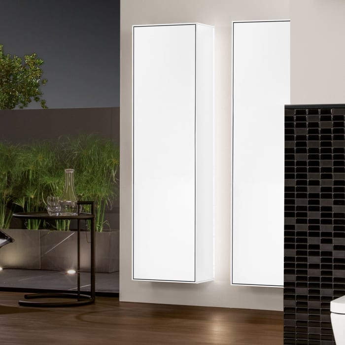 Villeroy & Boch Finion Hochschrank 151,6 cm mit Wandbeleuchtung, Anschlag links