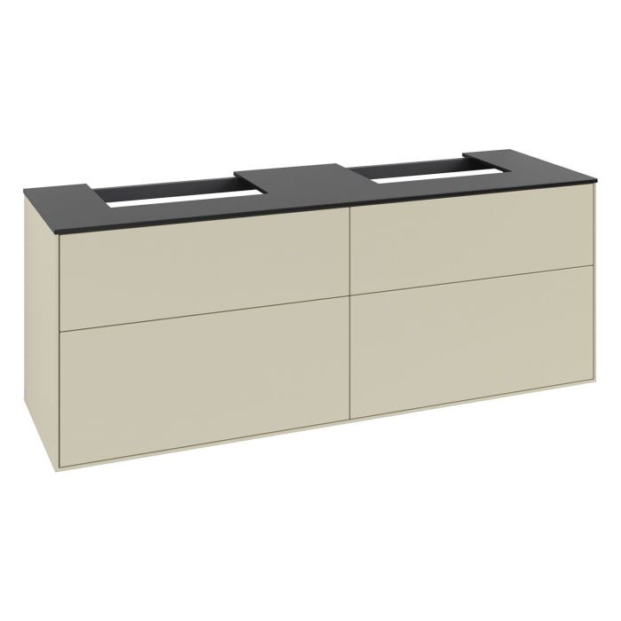 Villeroy & Boch Finion Waschtischunterschrank 160 cm mit Abdeckplatte, für 2 Aufsatzwaschtische