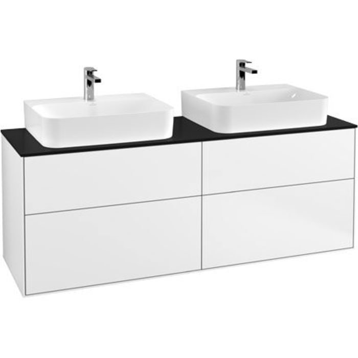 Villeroy & Boch Finion Waschtischunterschrank 160 cm mit Abdeckplatte, für 2 Aufsatzwaschtische