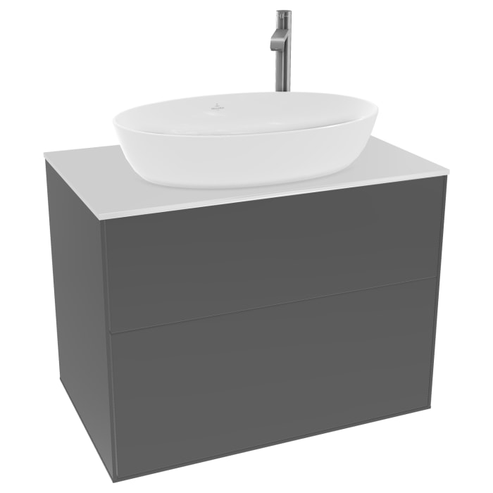 Villeroy & Boch Finion Waschtischunterschrank 80 cm mit Abdeckplatte