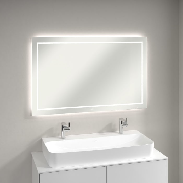 Villeroy & Boch Finion Spiegel 120 x 75 cm mit LED- und Wandbeleuchtung