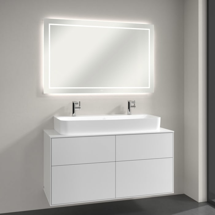 Villeroy & Boch Finion Spiegel 120 x 75 cm mit LED- und Wandbeleuchtung