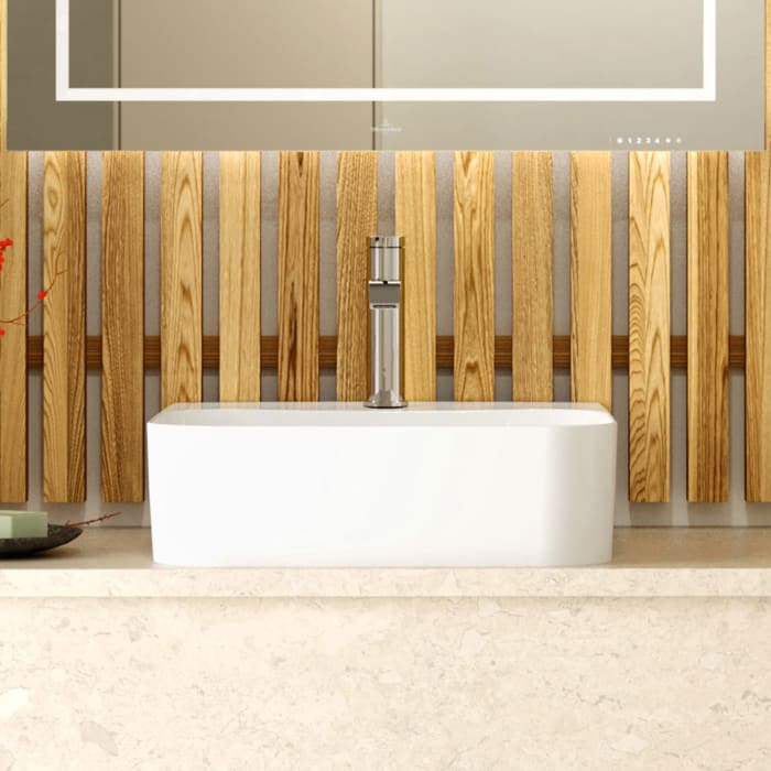 Villeroy & Boch Finion Handwaschbecken 43 x 39 cm mit Hahnloch, ohne Überlauf