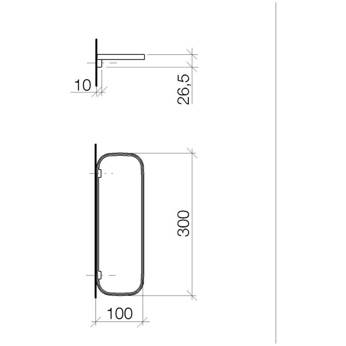 Dornbracht Just Ablage 30 cm