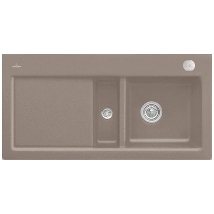 Villeroy & Boch Subway 60 Einbauspüle, Ablaufgarnitur mit Excenterbetätigung, Becken rechts