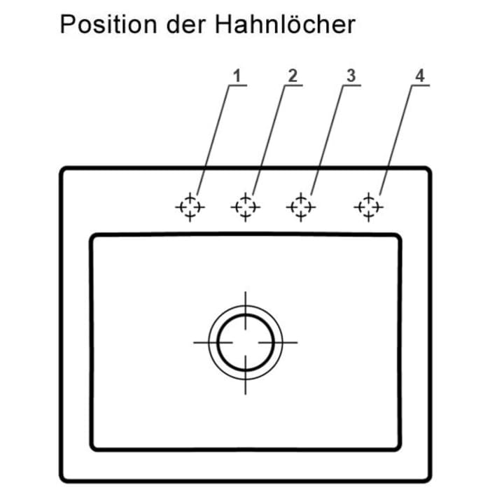 Villeroy & Boch Subway 60 S Einbauspüle, Ablaufgarnitur mit Excenterbetätigung