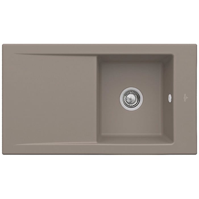 Villeroy & Boch Timeline 50 Einbauspüle, Ablaufgarnitur mit Handbetätigung, reversibel