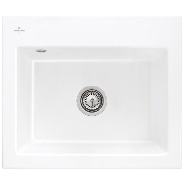 Villeroy & Boch Subway 60 S FLAT flächenbündige Spüle, Ablaufgarnitur mit Handbetätigung