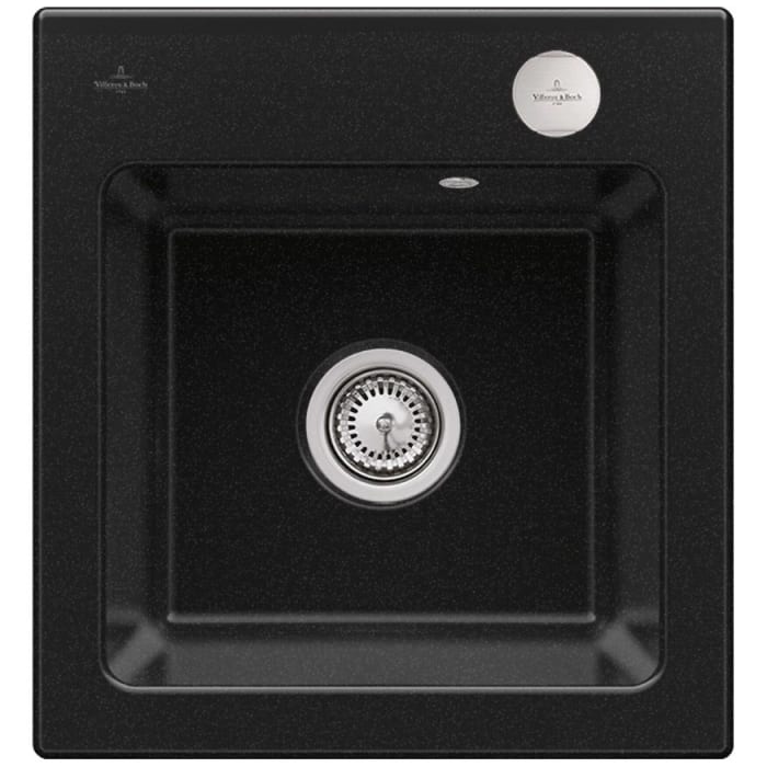 Villeroy & Boch Subway 45 XS FLAT flächenbündige Spüle, Ablaufgarnitur mit Excenterbetätigung